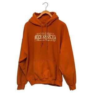 Buchanan VA Orange Pullover Hoodie Men's Size XL Gildan Dry Blend
